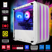 Eclipse ATX Gaming Desktop, Intel Core I7 4790, 16GB RAM, 1TB SSD, 1TB HD, White