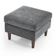 Furniture, Home, Living Room Furniture, Sectional Couches & Sofas80" Sectional Sofa for Living Room, 3 Seater Couch with Reversible Ottoman, Chenille, Dark Gray - Premium  from Nobles Store - Just $641.12! Shop now at Nobles Store