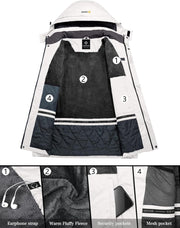 Men'S Mountain Waterproof Ski Snow Jacket Winter Windproof Rain Jacket