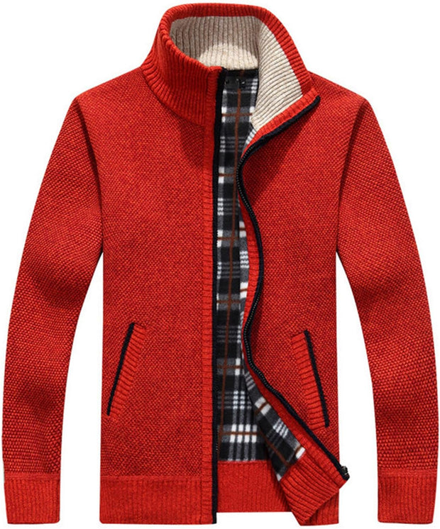 Cardigans, Clothing, Men, Shoes & Jewelry, SweatersMen'S Sweaters Full Zip Slim Thick Knitted Cardigan Sweaters Jacket with Pockets - Premium  from Nobles Store - Just $65.30! Shop now at Nobles Store