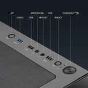 Gaming PC AMD Ryzen 7 5700X NVIDIA RTX 5060 Ti 32GB RAM 1TB SSD Wifi PC Gaming Black