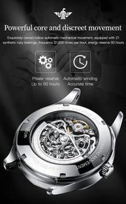 Clothing, Men, Shoes & Jewelry, Watches, Wrist WatchesOUPINKE Men'S Skeleton Mechanical Watches Luxury Dress Automatic Self Winding Sapphire Crystal Waterproof Tungsten Steel Band Wrist Watches - Premium  from Nobles Store - Just $453.54! Shop now at Nobles Store