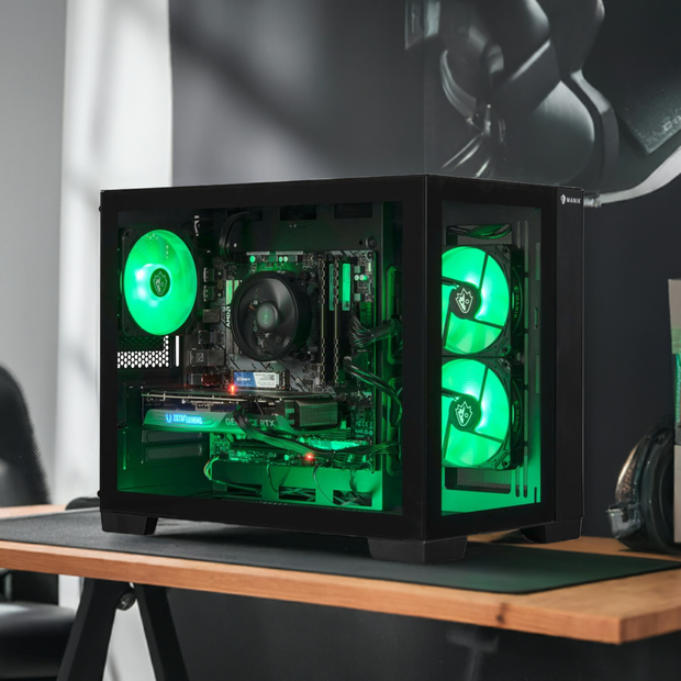 Computers, Desktop Computers, Electronics, Gaming Desktops, Laptops and Tablets, Shop Desktops By Type- Ryzen 7 7600, Geforce RTX 4060, 16GB DDR5-5200, 500GB Nvme, Wifi, Bluetooth, Windows 11, and RGB Lighting - Premium  from Nobles Store - Just $1336.33! Shop now at Nobles Store