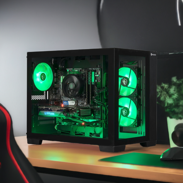 Computers, Desktop Computers, Electronics, Gaming Desktops, Laptops and Tablets, Shop Desktops By Type- Ryzen 7 7600, Geforce RTX 4060, 16GB DDR5-5200, 500GB Nvme, Wifi, Bluetooth, Windows 11, and RGB Lighting - Premium  from Nobles Store - Just $1336.33! Shop now at Nobles Store