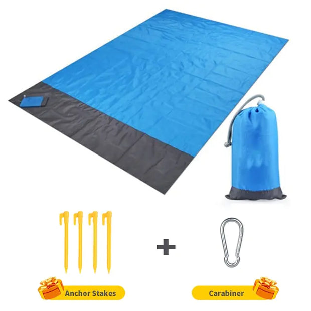 beach, beach balnket, blanket mat, waterproof beach blanketWaterproof Pocket Beach Blanket Mat - Premium  from Nobles Store - Just $30.46! Shop now at Nobles Store