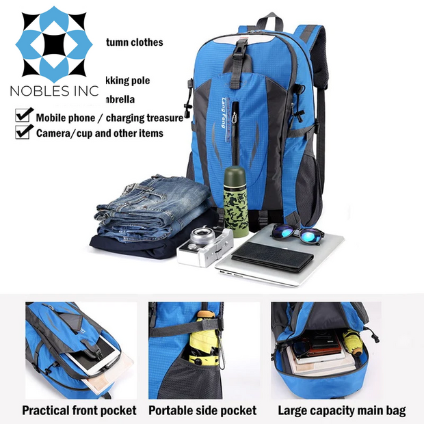 Accessories, Clothing, Men, Shoes & Jewelry40L Men Women Travel Backpack Rucksack Camping Laptop Hiking School Book Bag USA - Premium  from Nobles Store - Just $36.03! Shop now at Nobles Store
