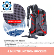 Accessories, Clothing, Men, Shoes & Jewelry40L Men Women Travel Backpack Rucksack Camping Laptop Hiking School Book Bag USA - Premium  from Nobles Store - Just $36.03! Shop now at Nobles Store