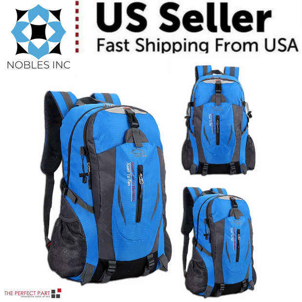 Accessories, Clothing, Men, Shoes & Jewelry40L Men Women Travel Backpack Rucksack Camping Laptop Hiking School Book Bag USA - Premium  from Nobles Store - Just $36.03! Shop now at Nobles Store