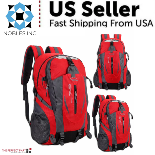 Accessories, Clothing, Men, Shoes & Jewelry40L Men Women Travel Backpack Rucksack Camping Laptop Hiking School Book Bag USA - Premium  from Nobles Store - Just $36.03! Shop now at Nobles Store