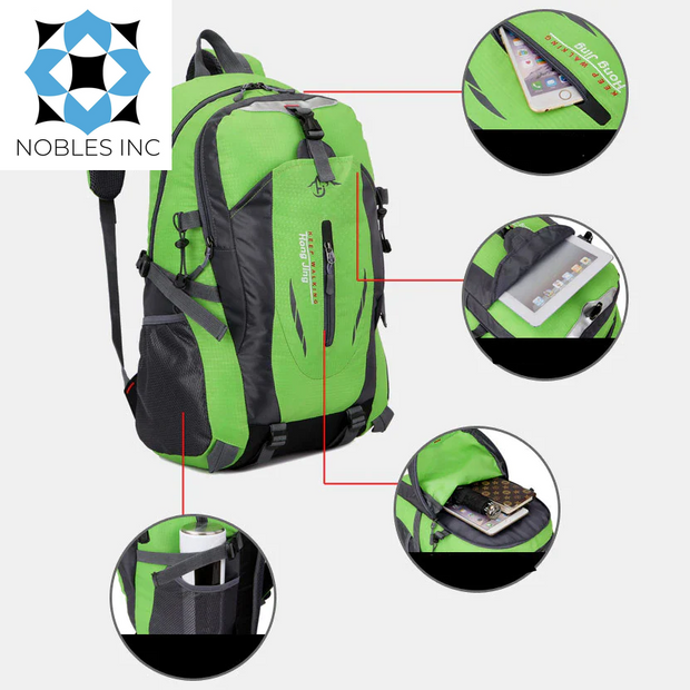 Accessories, Clothing, Men, Shoes & Jewelry40L Men Women Travel Backpack Rucksack Camping Laptop Hiking School Book Bag USA - Premium  from Nobles Store - Just $36.03! Shop now at Nobles Store