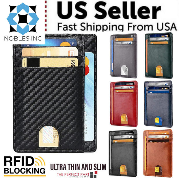 Accessories, Clothing, Men, Shoes & JewelryMens Leather Slim Wallet Credit Card Holder RFID Blocking Pocket ID Money PU USA - Premium  from Nobles Store - Just $22.81! Shop now at Nobles Store
