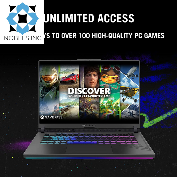 ASUS Gaming Laptops, Computers, Electronics, Gaming Desktops & Laptops, Laptops and Tablets, PC GamingROG Strix G16 (2023) Gaming Laptop, 16 16:10 FHD 165Hz, Geforce RTX 4060, Intel Core I7-13650Hx, 16GB DDR5, 512GB Pcie SSD, Wi-Fi 6E, Windows 11, G614JV-AS73 - Premium  from Nobles Store - Just $1701.33! Shop now at Nobles Store