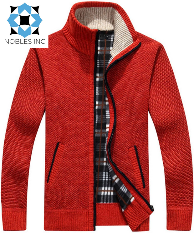 Cardigans, Clothing, Men, Shoes & Jewelry, SweatersMen'S Sweaters Full Zip Slim Thick Knitted Cardigan Sweaters Jacket with Pockets - Premium  from Nobles Store - Just $65.30! Shop now at Nobles Store