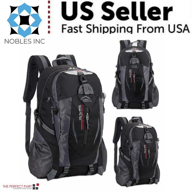 Accessories, Clothing, Men, Shoes & Jewelry40L Men Women Travel Backpack Rucksack Camping Laptop Hiking School Book Bag USA - Premium  from Nobles Store - Just $36.03! Shop now at Nobles Store