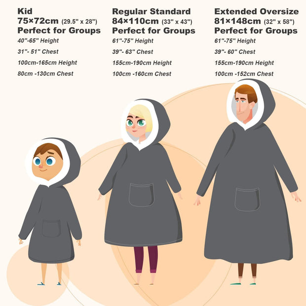 Bedding, Blankets & Throws, Home & Kitchen, Kids' Bedding, Wearable BlanketsWearable Blanket Hoodie for Kids, Hoodie Blanket with Pockets and Sleeves Sweatshirt for Teens as a Gift - Grey Kids - Premium  from Nobles Store - Just $213.76! Shop now at Nobles Store