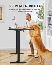 Furniture, Home & Kitchen, Home Office Desks, Home Office FurnitureHeight Adjustable Electric Standing Desk, 48 X 24 Inches Sit Stand up Desk, Memory Computer Home Office Desk (Black) - Premium  from Nobles Store - Just $202.76! Shop now at Nobles Store