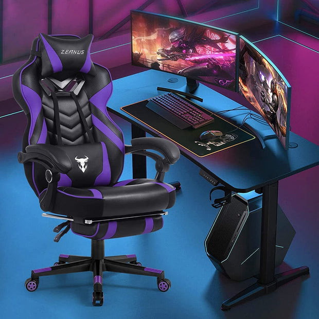 Furniture, Game & Recreation Room Furniture, Gaming Chairs, Home & Kitchen, Video Game ChairsPurple Gaming Chair Reclining Chair - Premium  from Nobles Store - Just $314.76! Shop now at Nobles Store