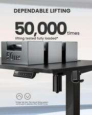 Furniture, Home & Kitchen, Home Office Desks, Home Office FurnitureHeight Adjustable Electric Standing Desk, 48 X 24 Inches Sit Stand up Desk, Memory Computer Home Office Desk (Black) - Premium  from Nobles Store - Just $202.76! Shop now at Nobles Store