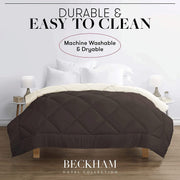 Bedding, Duvets & Down Comforters, Home & KitchenBeckham Hotel Collection Goose down Alternative Reversible Comforter - All Season - Premium Quality Luxury Comforter - Full/Queen - Aqua/Ivory - Premium  from Nobles Store - Just $75.21! Shop now at Nobles Store