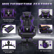 Furniture, Game & Recreation Room Furniture, Gaming Chairs, Home & Kitchen, Video Game ChairsPurple Gaming Chair Reclining Chair - Premium  from Nobles Store - Just $314.76! Shop now at Nobles Store