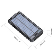 Solar Fast Charging Power Bank Portable 20000mAh Charger Waterproof - Premium  from Nobles Store - Just $65.25! Shop now at Nobles Store