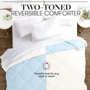 Bedding, Duvets & Down Comforters, Home & KitchenBeckham Hotel Collection Goose down Alternative Reversible Comforter - All Season - Premium Quality Luxury Comforter - Full/Queen - Aqua/Ivory - Premium  from Nobles Store - Just $75.21! Shop now at Nobles Store