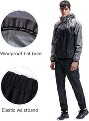 Accessories, Exercise & Fitness, Sauna Suits, Sports & OutdoorsSauna Suit for Men Sweat Sauna Jacket Pant Gym Workout Sweat Suits - Premium  from Nobles Store - Just $99.98! Shop now at Nobles Store