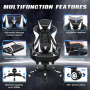 Furniture, Game & Recreation Room Furniture, Gaming Chairs, Home & Kitchen, Video Game ChairsErgonomic Gaming Chair with Footrest Recliner Computer Chair with Massage High Back - Premium  from Nobles Store - Just $299.21! Shop now at Nobles Store