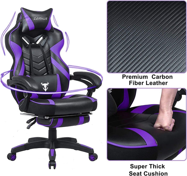 Furniture, Game & Recreation Room Furniture, Gaming Chairs, Home & Kitchen, Video Game ChairsPurple Gaming Chair Reclining Chair - Premium  from Nobles Store - Just $314.76! Shop now at Nobles Store