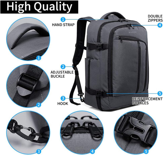 Backpacks, Casual Daypacks, Clothing, Luggage & Travel Gear, Shoes & JewelryTravel Overnight Backpack,40-Liter FAA Flight Approved Weekender Bag Carry on Backpack Grey(With No Cubes)… - Premium  from Nobles Store - Just $106.77! Shop now at Nobles Store