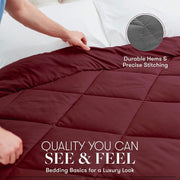 Bedding, Duvets & Down Comforters, Home & KitchenBeckham Hotel Collection Goose down Alternative Reversible Comforter - All Season - Premium Quality Luxury Comforter - Full/Queen - Aqua/Ivory - Premium  from Nobles Store - Just $75.21! Shop now at Nobles Store