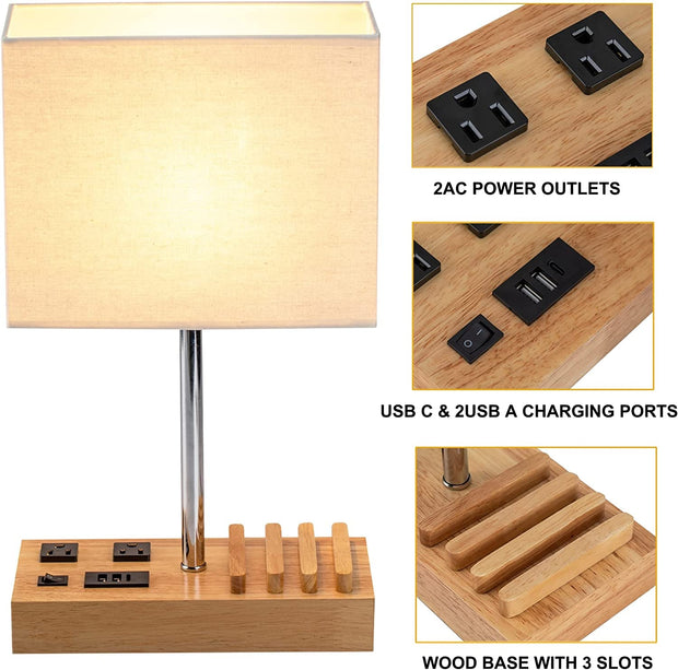 Desk Lamps, Lamps & Shades, Lighting & Ceiling Fans, Tools & Home ImprovementDesk Lamp with 3 USB Charging Ports - Premium  from Nobles Store - Just $58.10! Shop now at Nobles Store
