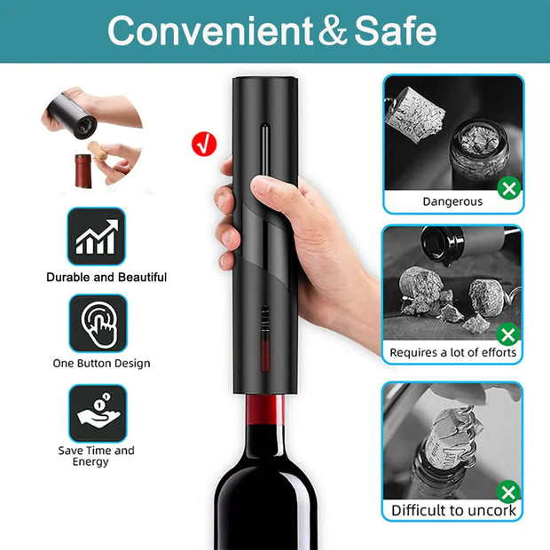 bottle opener, electric bottle opener, wine bottle openerOne-click Electric Wine Bottle Opener - Premium  from Nobles Store - Just $26.50! Shop now at Nobles Store