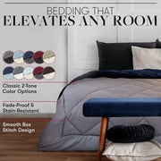 Bedding, Duvets & Down Comforters, Home & KitchenBeckham Hotel Collection Goose down Alternative Reversible Comforter - All Season - Premium Quality Luxury Comforter - Full/Queen - Aqua/Ivory - Premium  from Nobles Store - Just $75.21! Shop now at Nobles Store