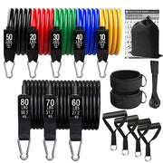 accessory, exercise, fitness, gym, indoor, outdoorFitness Exercises Resistance Bands Set - Premium  from Nobles Store - Just $59.97! Shop now at Nobles Store