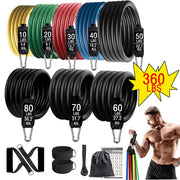 accessory, exercise, fitness, gym, indoor, outdoorFitness Exercises Resistance Bands Set - Premium  from Nobles Store - Just $59.97! Shop now at Nobles Store