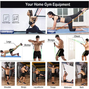 accessory, exercise, fitness, gym, indoor, outdoorFitness Exercises Resistance Bands Set - Premium  from Nobles Store - Just $59.97! Shop now at Nobles Store