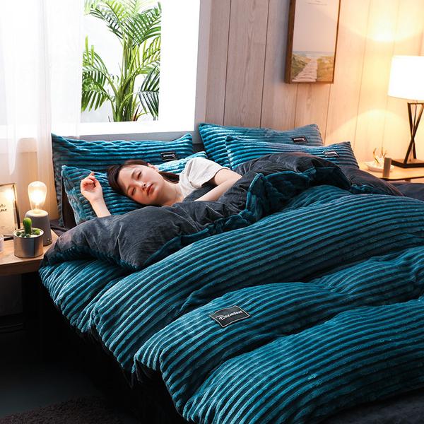 Bedding Set, Duvet CoverCorduroy Velvet Bedding Set - Premium  from Nobles Store - Just $108.27! Shop now at Nobles Store