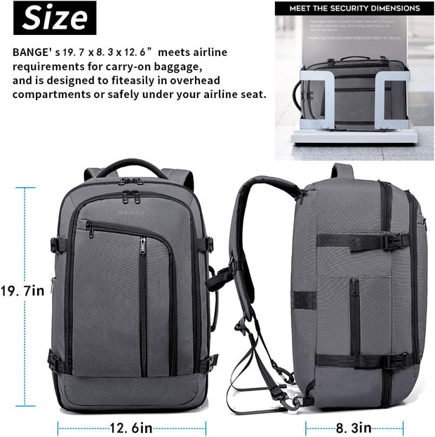 Backpacks, Casual Daypacks, Clothing, Luggage & Travel Gear, Shoes & JewelryTravel Overnight Backpack,40-Liter FAA Flight Approved Weekender Bag Carry on Backpack Grey(With No Cubes)… - Premium  from Nobles Store - Just $106.77! Shop now at Nobles Store