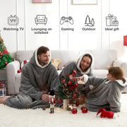 Bedding, Blankets & Throws, Home & Kitchen, Kids' Bedding, Wearable BlanketsWearable Blanket Hoodie for Kids, Hoodie Blanket with Pockets and Sleeves Sweatshirt for Teens as a Gift - Grey Kids - Premium  from Nobles Store - Just $213.76! Shop now at Nobles Store