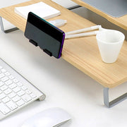 computer, office, standClassic Monitor Stand with Mobile Phone Holder - Premium  from Nobles Store - Just $84.39! Shop now at Nobles Store