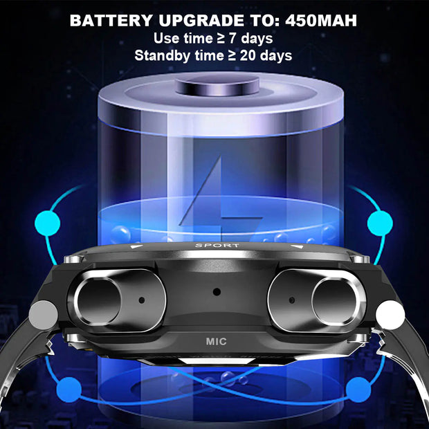 accessory, fitness, gift, gym, smart watchSmart Watch with Earbuds - Premium  from Nobles Store - Just $112.11! Shop now at Nobles Store