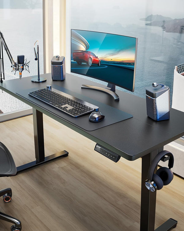Furniture, Home & Kitchen, Home Office Desks, Home Office FurnitureHeight Adjustable Electric Standing Desk, 48 X 24 Inches Sit Stand up Desk, Memory Computer Home Office Desk (Black) - Premium  from Nobles Store - Just $202.76! Shop now at Nobles Store