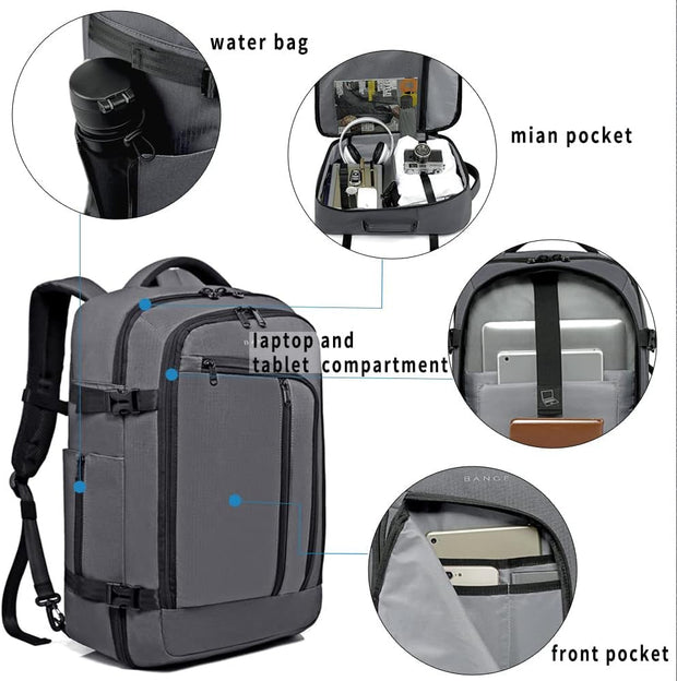 Backpacks, Casual Daypacks, Clothing, Luggage & Travel Gear, Shoes & JewelryTravel Overnight Backpack,40-Liter FAA Flight Approved Weekender Bag Carry on Backpack Grey(With No Cubes)… - Premium  from Nobles Store - Just $106.77! Shop now at Nobles Store